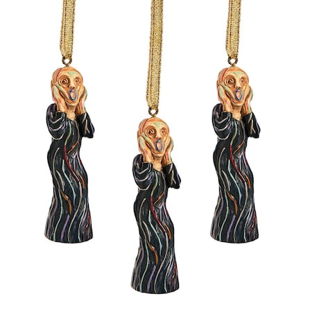 The Silent Scream Holiday Ornament, PK 3